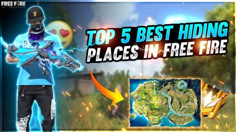 TOP 5 HIDDEN PLACES IN FREE FIRE TOP HIDING PLACE IN FREE FIRE FOR