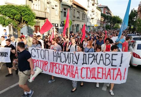 FOTO Održan protest Protiv prebijanja studenata u Novom Sadu