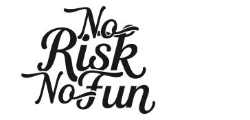 Aufkleber No Risk No Fun Spruch Symbol