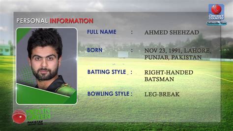 Ahmed Shehzad Pakistan World Cup 2015 YouTube