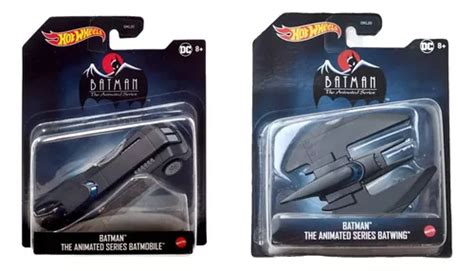 Hot Wheels Batman Set Serie Animada Batimovil Batwing Envío gratis