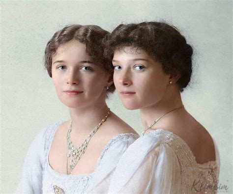 Olga And Tatiana Grand Duchesses Of Russia Ольга и Татьяна Tatiana Romanov Grand Duchess