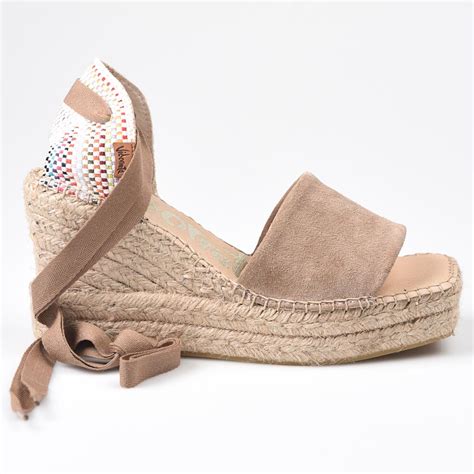 Sandalias De Esparto Vidorreta Colores Cinta 44444 Serraje Taupe