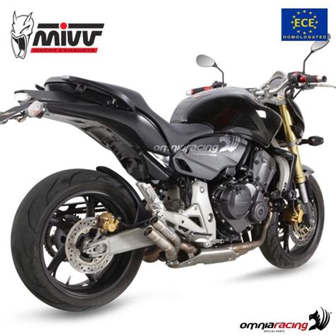 Mivv Exhaust Slip On Double Gun Approved Titanium Honda Hornet 600