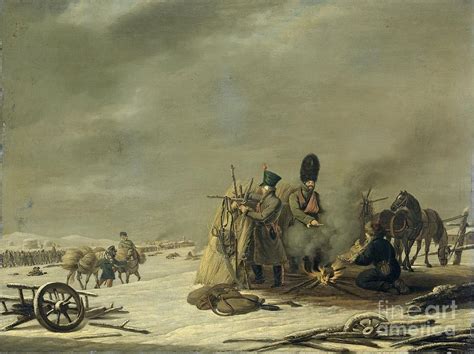 Napoleon's retreat from Russia Painting by Celestial Images - Fine Art America