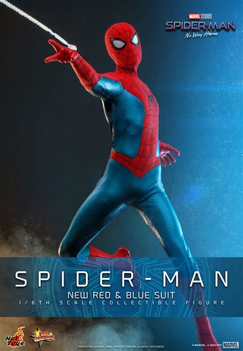 Marvel Spider Man New Red And Blue Suit Spider Man No Way Home Scale Figure Hot Toys