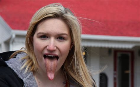 Meet The Girl With The Worlds Longest Tongue