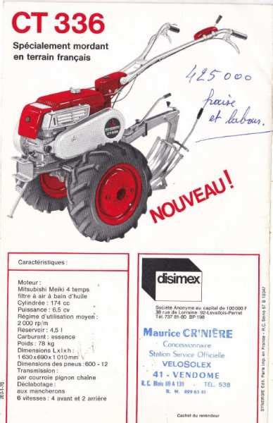 Motoculteur Kubota Tf Notice Les Motoculteurs