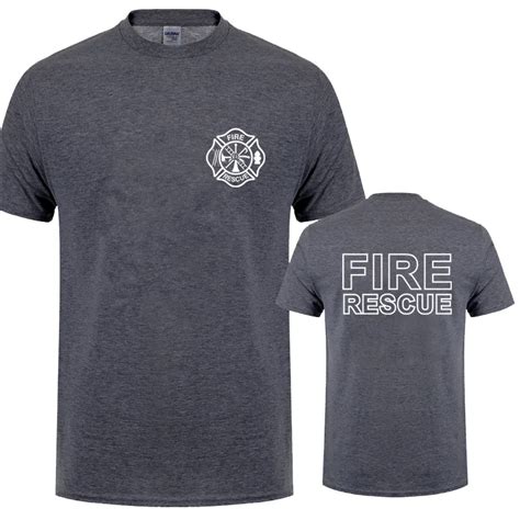 Feuer Rettungs Feuerwehr T Hemd M Nner Feuerwehrmann T Shirts Kurzarm