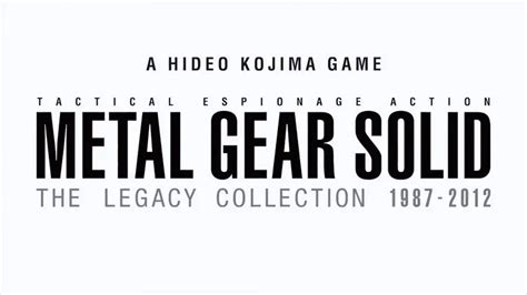 Joc Metal Gear Solid The Legacy Collection Pentru Ps