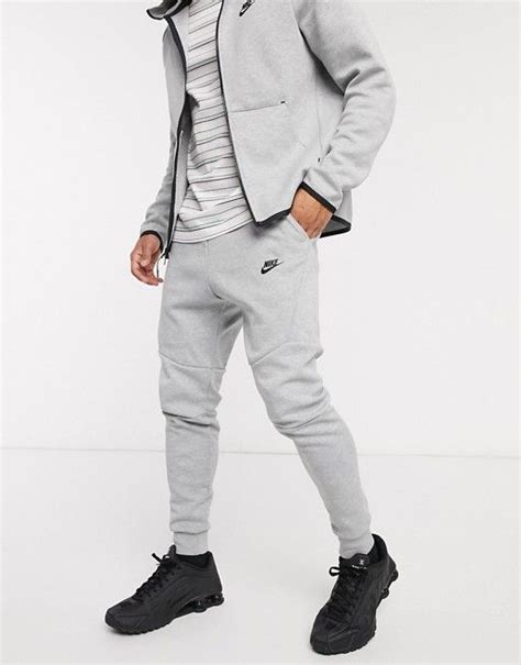 Nike Tech Fleece Jogger In Grey 805162 063 Asos Nike Tech Fleece Tracksuit Nike Tech