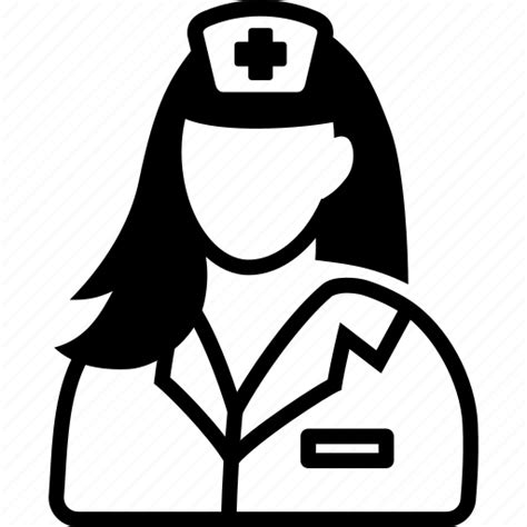 Doctor Female Health Medic Orderly Paramedic Physician Icon