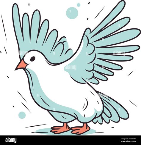 Pigeon Vector Illustration Hand Drawn Doodle Style Stock Vector Image