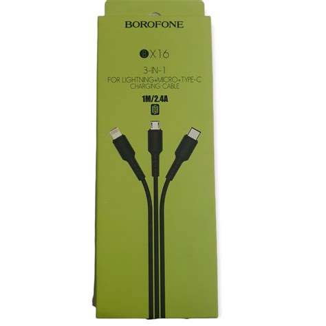 Cable En Type C Micro Iphone Borofone Bx Ift Shop