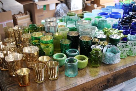 Shades Of Green Glass Tealight Holders ~ We Have Numerous Ones Of Each Style Glass Tea Light