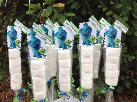 Personalized Monsters Inc Party Favors Marshmallows Party