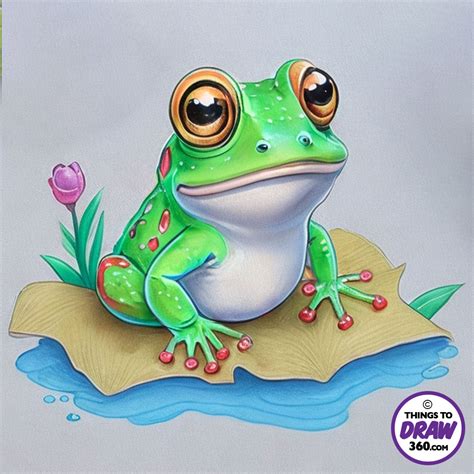 cute frog drawings  cute frog pictures  draw   draw