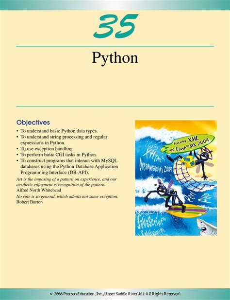 PDF Iw3htp3 35 Python Deitel PDF File35 Python Objectives To