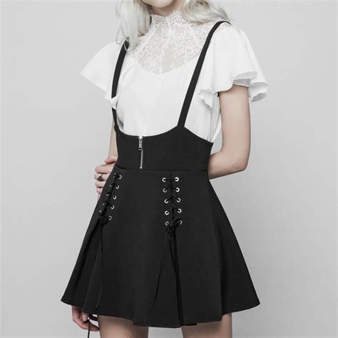 Suspender Skirt Fashion Favorites In 2019 Suspender Skirt Skirt Outfits Suspenders Outfit