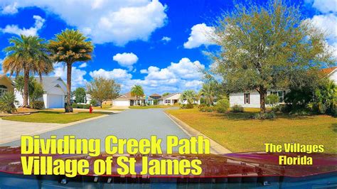 Dividing Creek Path In The Village Of St James The Villages【4k】 Youtube