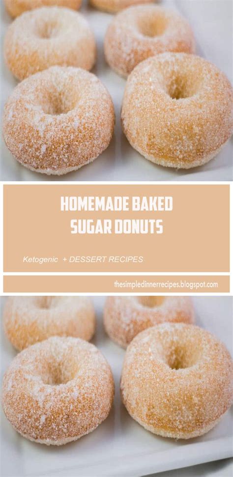 Homemade Baked Sugar Donuts Francedeserres