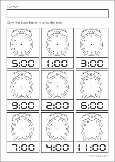 Clock Activities For Kindergarten