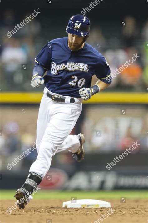 Milwaukee Brewers Catcher Jonathan Lucroy 20 Editorial Stock Photo