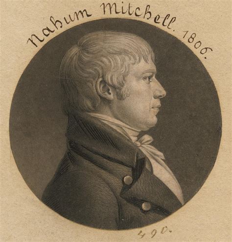 Nahum Mitchell Drawing By Charles Balthazar Julien Fevret De Saint