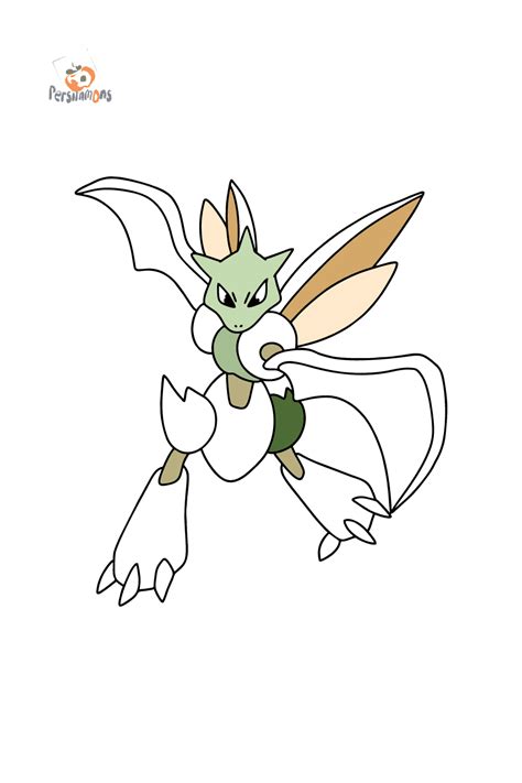 Dibujo De Pokemon Go Scyther Para Colorear ♥ Imprime Y En Línea