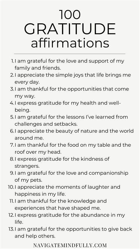 100 Gratitude Affirmations to Boost Your Happiness and Well-Being