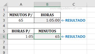 C Mo Convertir Minutos En Horas En Excel Ninja Del Excel