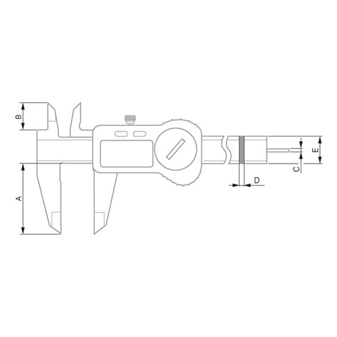 Calibro A Corsoio Universale Digitale Tesa Twin Cal Ip67 Sogimut