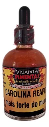 Molho De Pimenta Carolina Reaper Azeite 60 Ml MercadoLivre