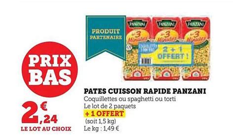 Promo Pâtes Cuisson Rapide Panzani chez Hyper U iCatalogue fr