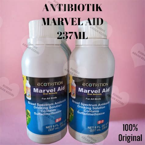 Jual MARVEL AID ANTIBIOTIK BURUNG 237mL Shopee Indonesia