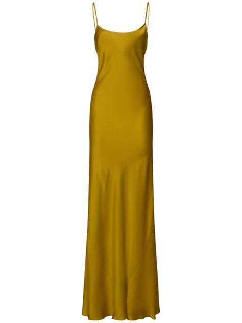 Cami Satin Open Back Long Dress Victoria Beckham Women Luisaviaroma