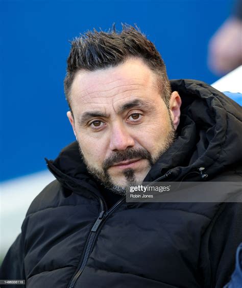 Head Coach Roberto De Zerbi Of Brighton And Hove Albion During The