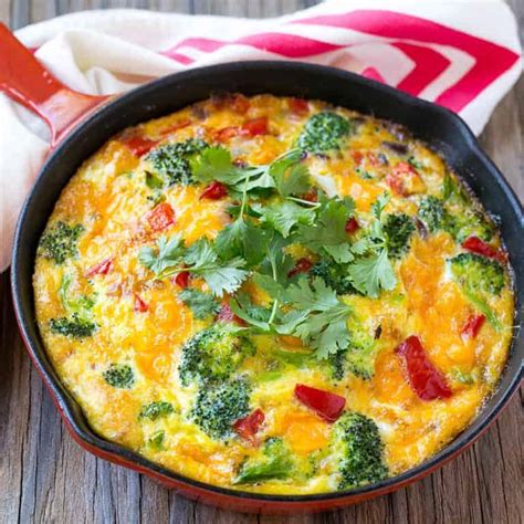 Easy Garden Veggie Frittata Recipe Healthy Fitness Meals