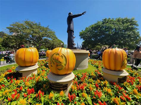 Giant Mickey Pumpkin & Carved Character Face Pumpkins Arrive at ...