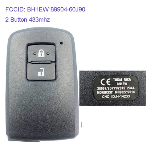 MK190144 2 Button 433mhz Smart Key Smart Card For T Oyota Land Cruiser