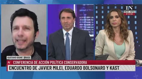 Encuentro De Javier Milei Eduardo Bolsonaro Y Kast YouTube