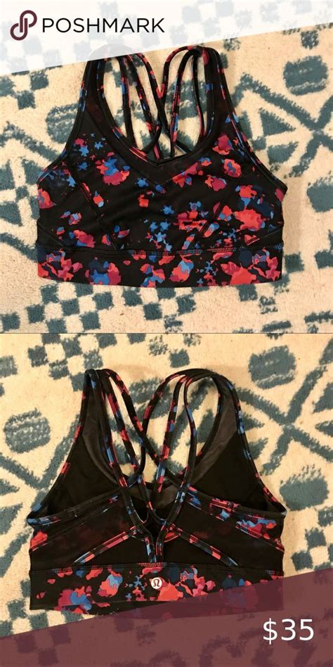 Lululemon Strap It Like Its Hot Sports Bra Purple Sports Bras White Sports Bra Blue Sports Bras