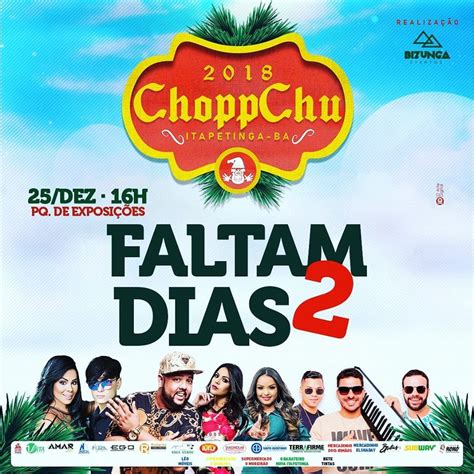 FALTAM 2 DIAS PARA O CHOPPCHU 2018 Sudoeste Hoje