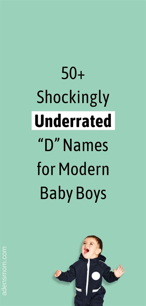 50+ Modern, Unique, & Rare Boy Names That Start with D || Letter “D” Baby Names with Meanings in ...