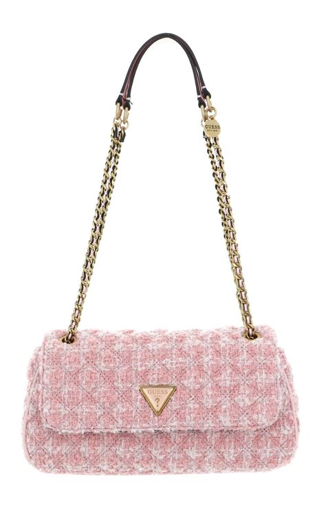 GUESS Giully Convertible Flap Crossbody Bag Light Rose Multi Modeherz