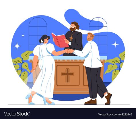 Wedding ceremony concept Royalty Free Vector Image