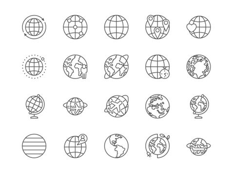 World Map Outline Globe Vector Images (over 35,000)