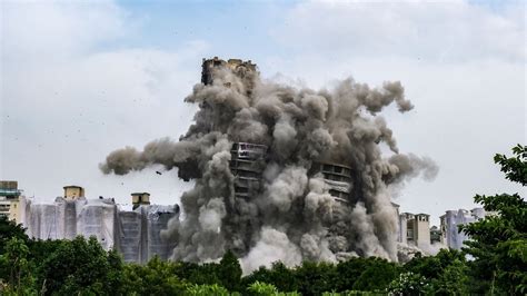 Noida S Air Quality That Spiked During Twin Tower Demolition Returning