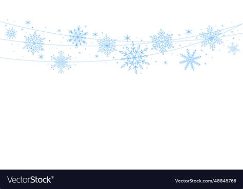 Christmas background with snowflakes banner Vector Image