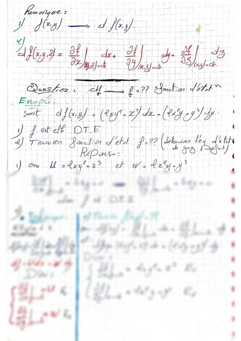 SOLUTION Pdf Chimie Thermodynamique Cour Studypool